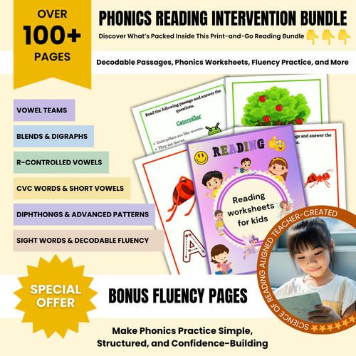 Phonics Reading Fun Bundle For Kids