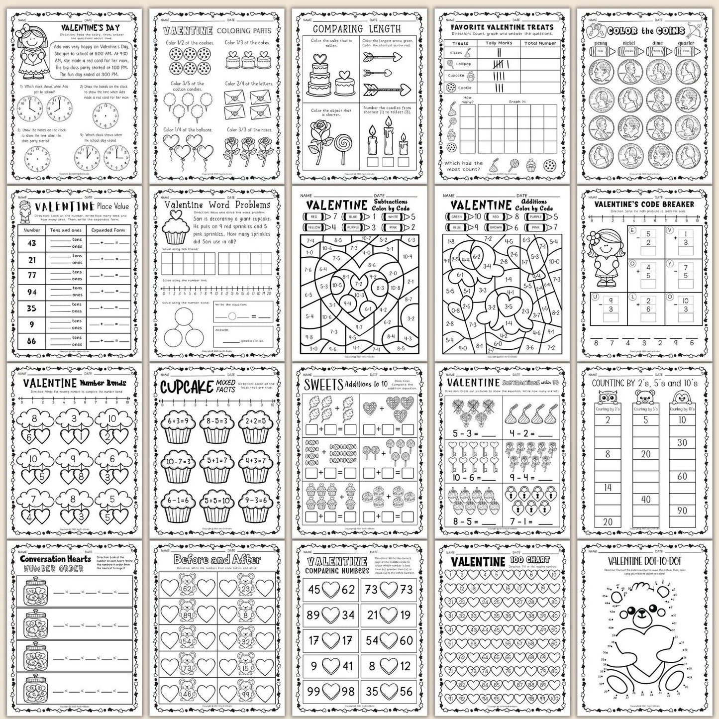Morning Math Worksheets