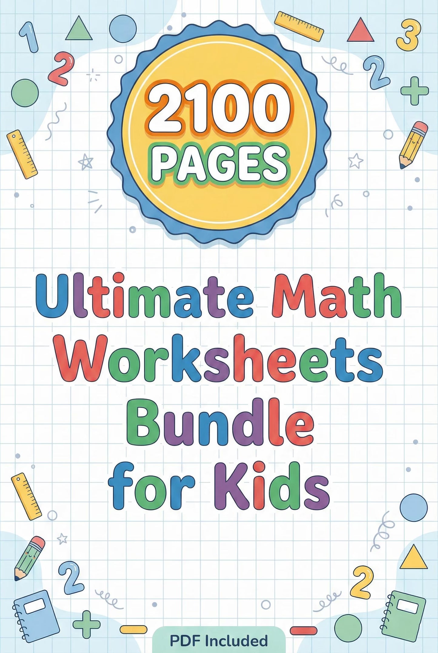 Math Worksheets Bundle for Kids