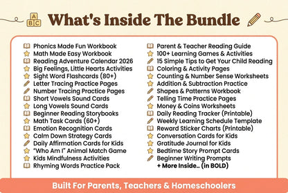 Kids Learning Guides - All in 1